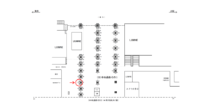JR／横浜駅／中央通路／№47駅看板・駅広告、位置図