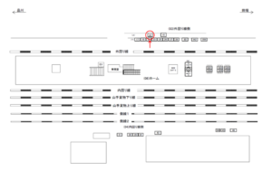 JR／巣鴨駅／外回り線側／№22駅看板・駅広告、位置図