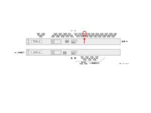 京成　船橋競馬場駅／／№1217駅看板・駅広告、位置図