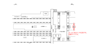 JR/拝島駅/青梅ホーム№B01&B02№02駅看板・駅広告、位置図