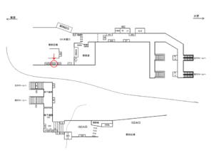 JR／鶯谷駅／本屋口／№21駅看板・駅広告、位置図