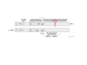 京成　船橋競馬場駅／／№1222駅看板・駅広告、位置図