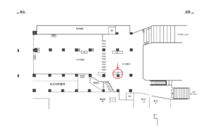 JR/水道橋駅/本屋口/№22駅看板・駅広告、位置図