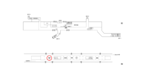 横浜市営／踊場駅／／№25駅看板・駅広告、位置図