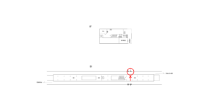 横浜市営／下飯田駅／／№4駅看板・駅広告、位置図