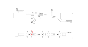 横浜市営／踊場駅／／№19駅看板・駅広告、位置図