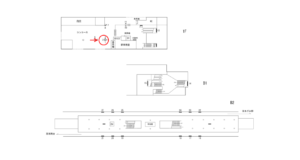 横浜市営／立場駅／／№2駅看板・駅広告、位置図
