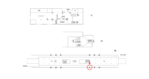 横浜市営／立場駅／／№18駅看板・駅広告、位置図