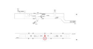 横浜市営／踊場駅／／№13駅看板・駅広告、位置図