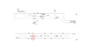 横浜市営／踊場駅／／№14駅看板・駅広告、位置図