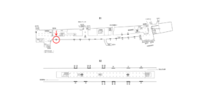 横浜市営／上大岡駅／／№2駅看板・駅広告、位置図