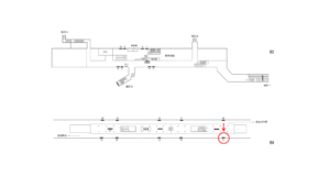 横浜市営／踊場駅／／№11駅看板・駅広告、位置図