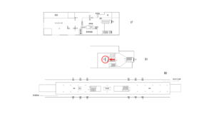 横浜市営／立場駅／／№15駅看板・駅広告、位置図