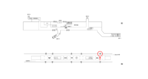 横浜市営／踊場駅／／№16駅看板・駅広告、位置図