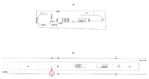 横浜市営/北新横浜駅//№6駅看板・駅広告、位置図