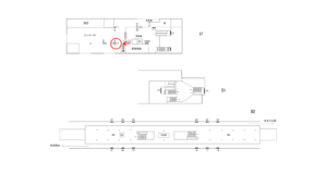 横浜市営/立場駅//№4駅看板・駅広告、位置図