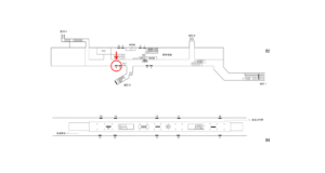 横浜市営／踊場駅／／№6駅看板・駅広告、位置図