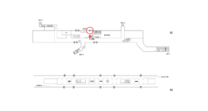 横浜市営／踊場駅／／№8駅看板・駅広告、位置図