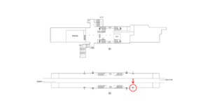 横浜市営／舞岡駅／／№5駅看板・駅広告、位置図