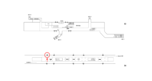 横浜市営／踊場駅／／№20駅看板・駅広告、位置図