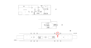 横浜市営／立場駅／／№23駅看板・駅広告、位置図