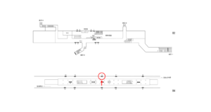 横浜市営／踊場駅／／№18駅看板・駅広告、位置図