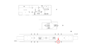 横浜市営／立場駅／／№17駅看板・駅広告、位置図