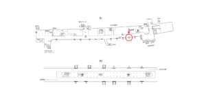 横浜市営／上大岡駅／／№13駅看板・駅広告、位置図