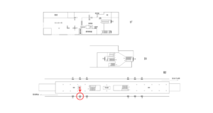 横浜市営／立場駅／／№20駅看板・駅広告、位置図