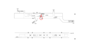 横浜市営／踊場駅／／№4駅看板・駅広告、位置図