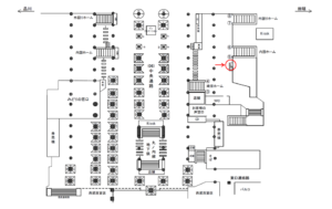 JR／池袋駅／中央通路／№33駅看板・駅広告、位置図