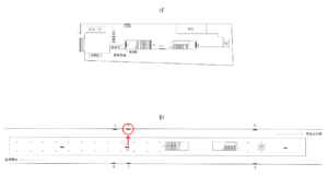 横浜市営/北新横浜駅//№4駅看板・駅広告、位置図