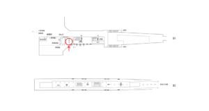 横浜市営／湘南台駅／／№3駅看板・駅広告、位置図