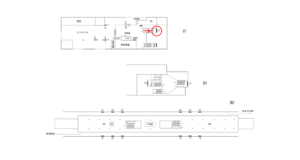 横浜市営／立場駅／／№13駅看板・駅広告、位置図