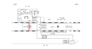 JR/大口駅/ホーム№B01&B02№02駅看板・駅広告、位置図