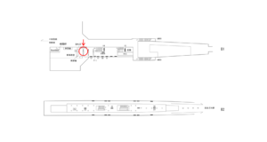 横浜市営／湘南台駅／／№6駅看板・駅広告、位置図