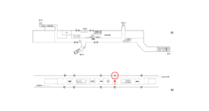 横浜市営／踊場駅／／№17駅看板・駅広告、位置図