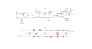 横浜市営／上大岡駅／／№39駅看板・駅広告、位置図