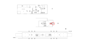 横浜市営／立場駅／／№14駅看板・駅広告、位置図