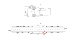 横浜市営／弘明寺駅／／№30駅看板・駅広告、位置図