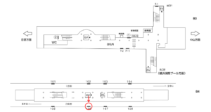横浜市営／北山田駅／／№106駅看板・駅広告、位置図