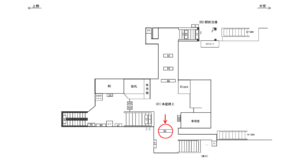 JR／与野駅／本屋橋上／№65駅看板・駅広告、位置図