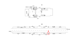 横浜市営／弘明寺駅／／№35駅看板・駅広告、位置図