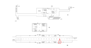 横浜市営/片倉町駅//№19駅看板・駅広告、位置図