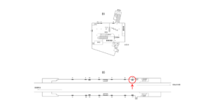 横浜市営／三ッ沢上町駅／／№15駅看板・駅広告、位置図
