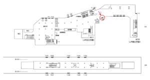横浜市営／中山駅／／№5駅看板・駅広告、位置図