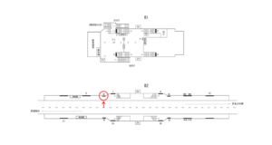 横浜市営／弘明寺駅／／№32駅看板・駅広告、位置図