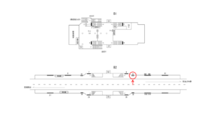 横浜市営／弘明寺駅／／№33駅看板・駅広告、位置図