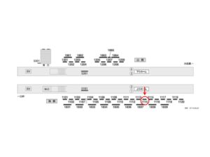 京成　佐倉駅／／№1114駅看板・駅広告、位置図