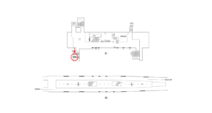 横浜市営／吉野町駅／／№3駅看板・駅広告、位置図